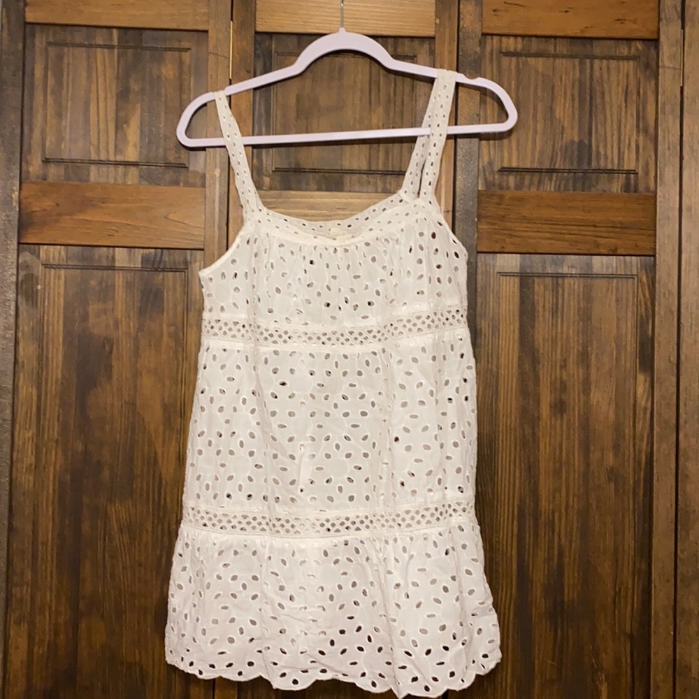 American Eagle Eyelet Tank Top/Swim Coverup